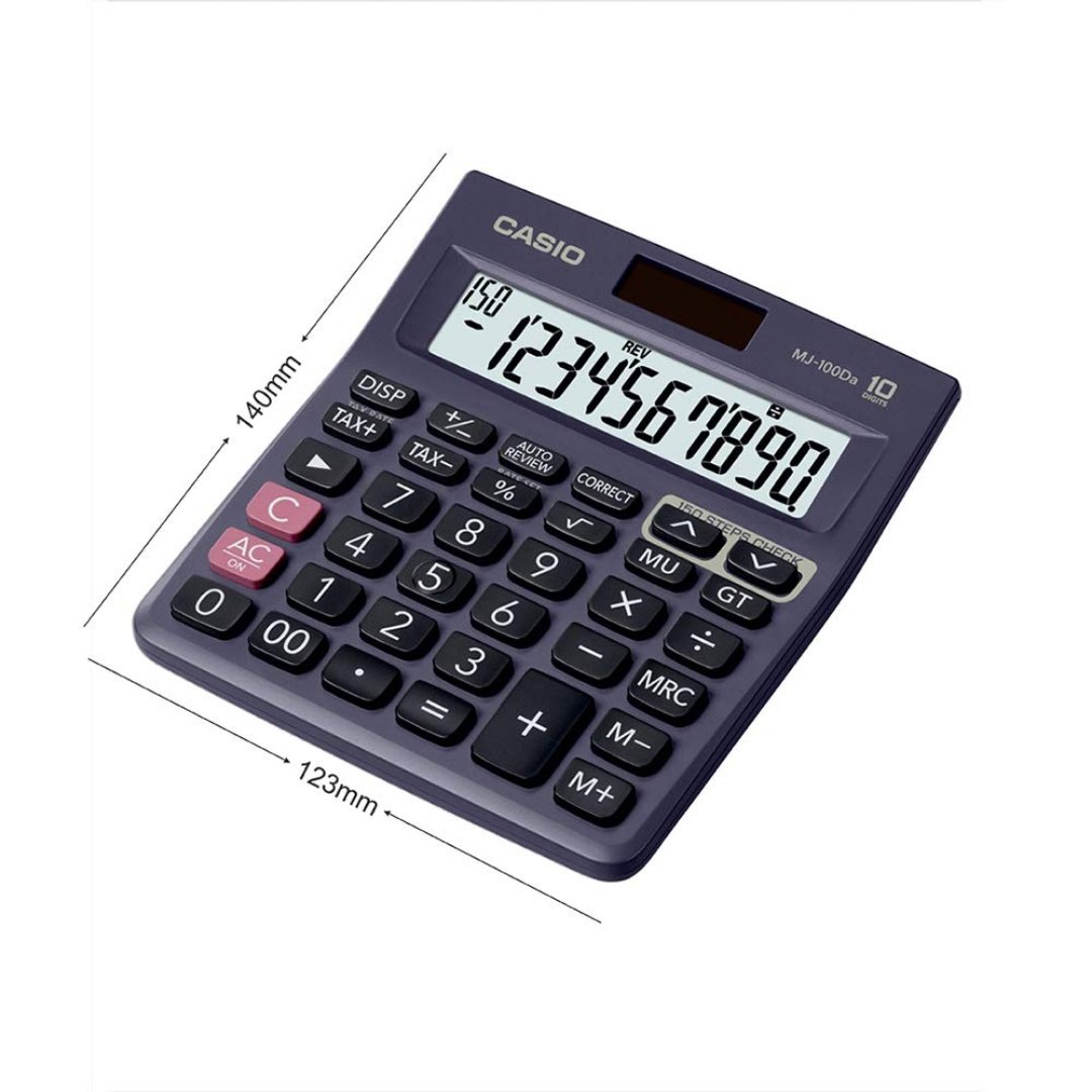 Casio 150 Steps Check and Correct Desktop Calculator with Tax & GT Keys