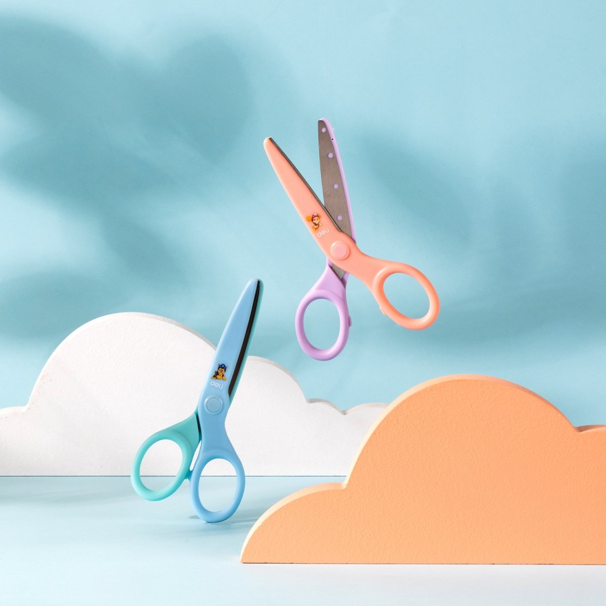 Deli Assorted Colour Scissors 135mm