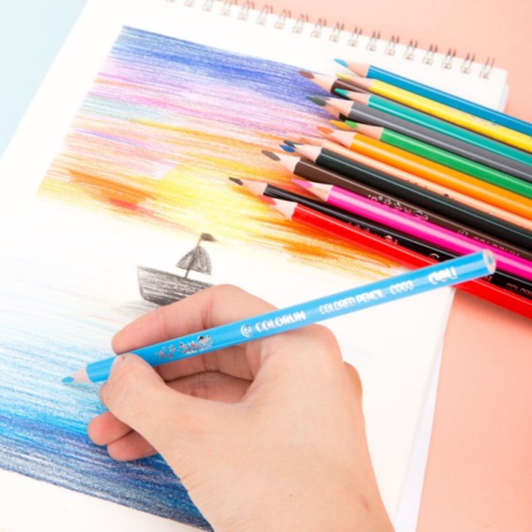 Deli Color Emotion 12 Colored Pencils