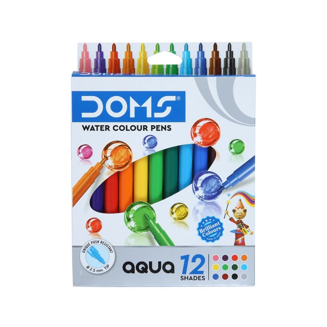 DOMS Aqua Non-Toxic Watercolour Sketch Pen Set