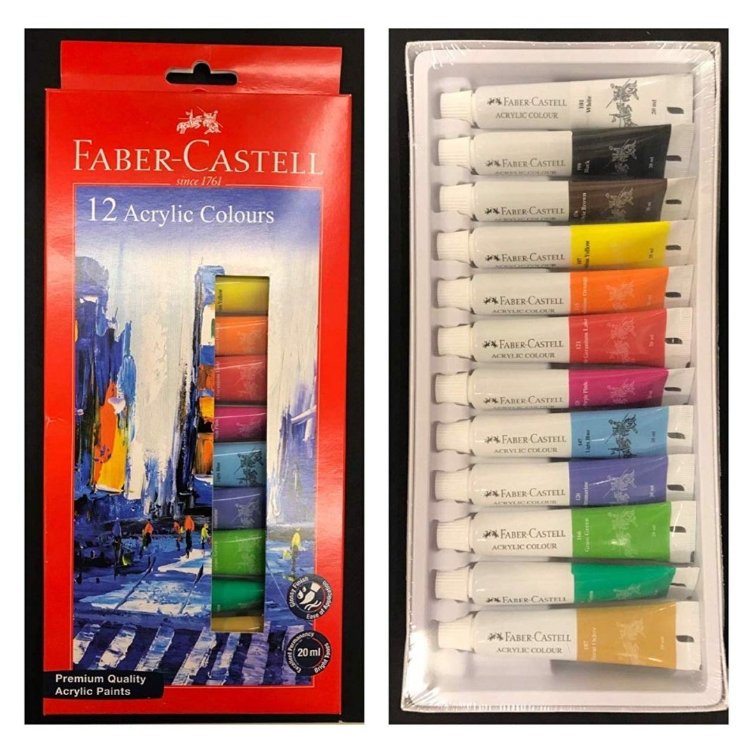 Faber Castell 20ml 12 Acrylic Color