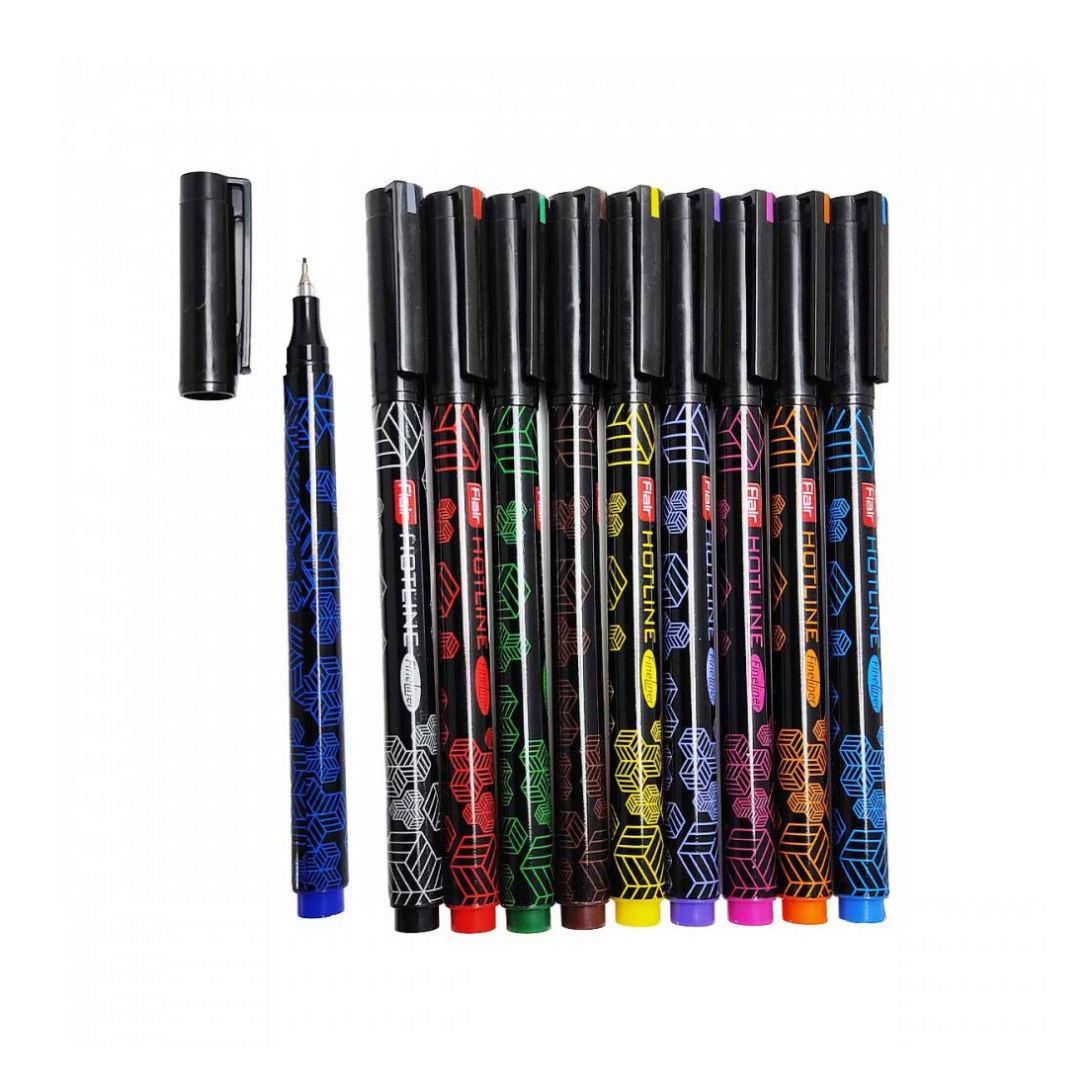 Flair Creative Hotline Fineliner Pack Of 10
