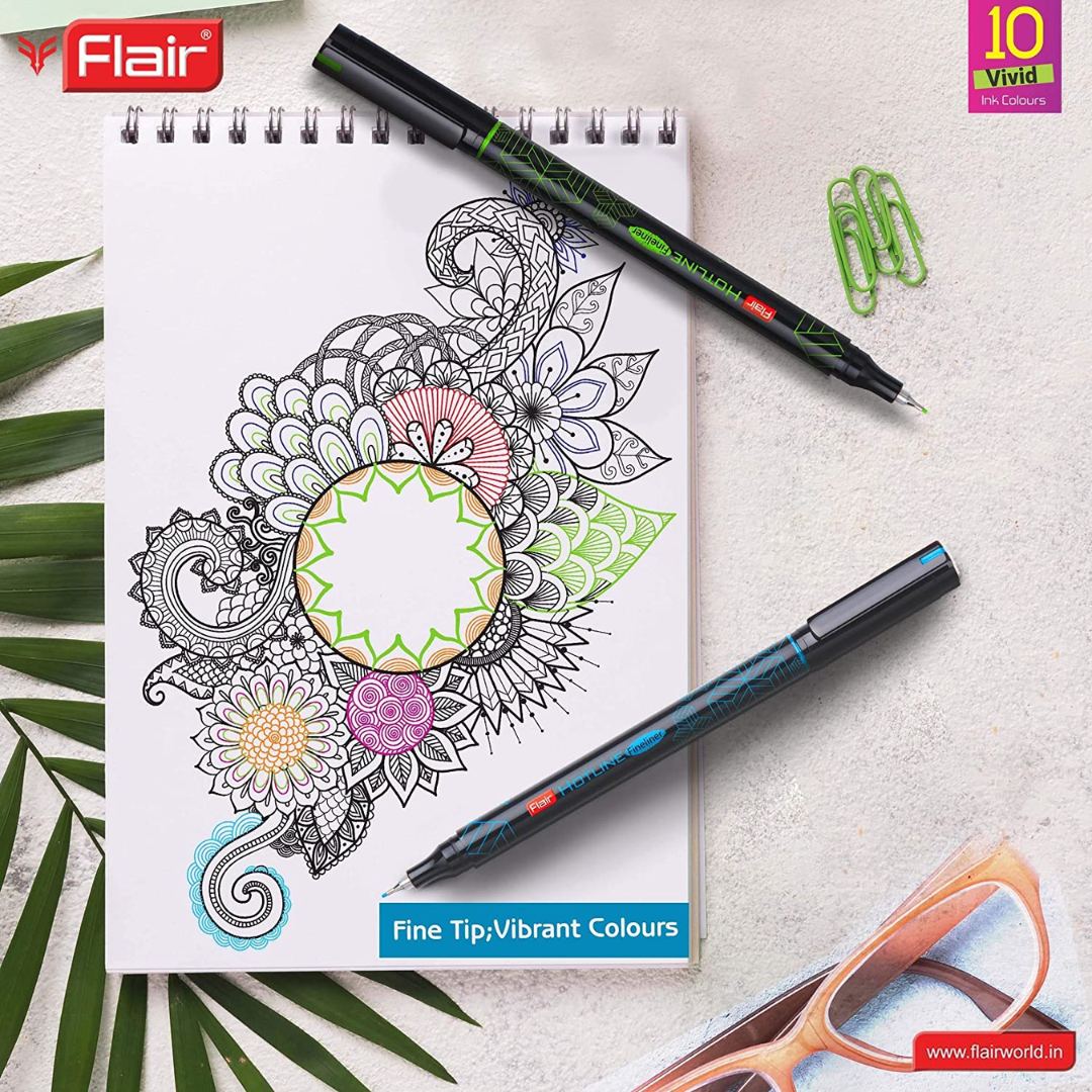 Flair Creative Hotline Fineliner Pack Of 10