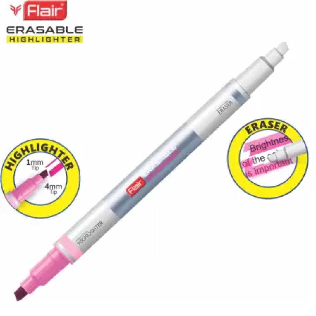 Flair Erasable Highlighters Pack Of 5