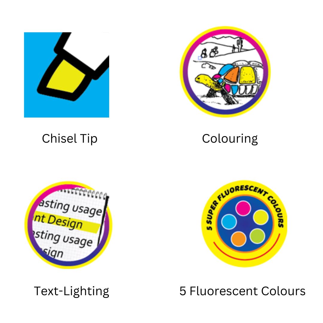 Flair Super Glow Highlighter Pack Of 5