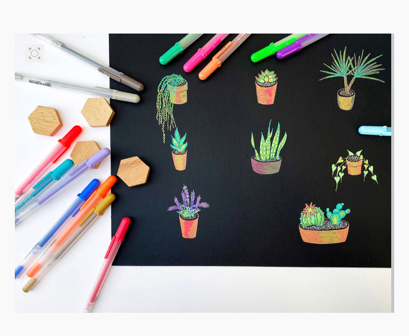 Sakura Gelly Roll Moonlight & White 0.5mm Gel Pens