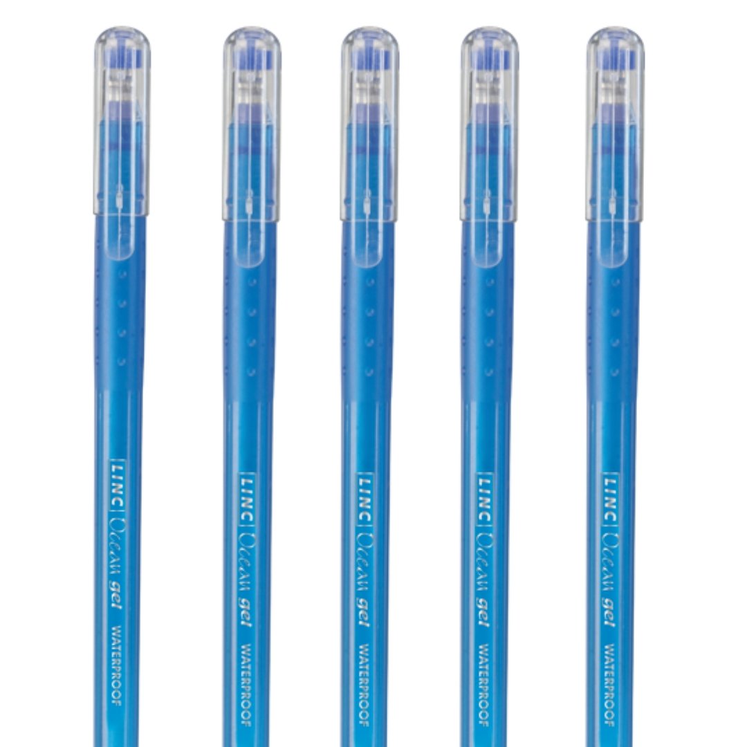 Linc Ocean Gel Pens 0.6mm Pack Of 5