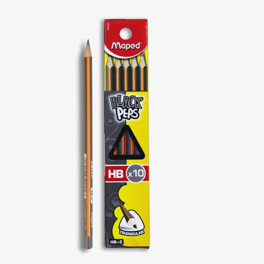 Maped Black'Peps Pencils (Pack of 10)