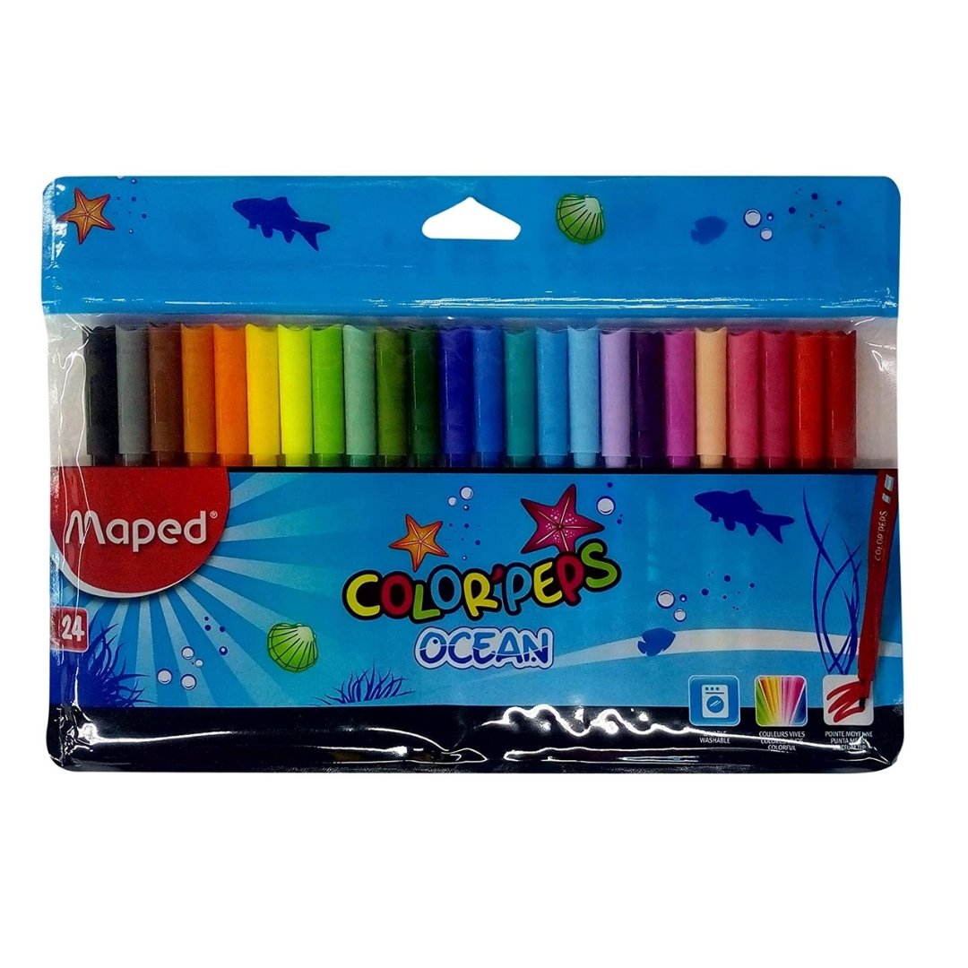 Maped Color'Peps Felt Tip Pen Set - Pack of 24