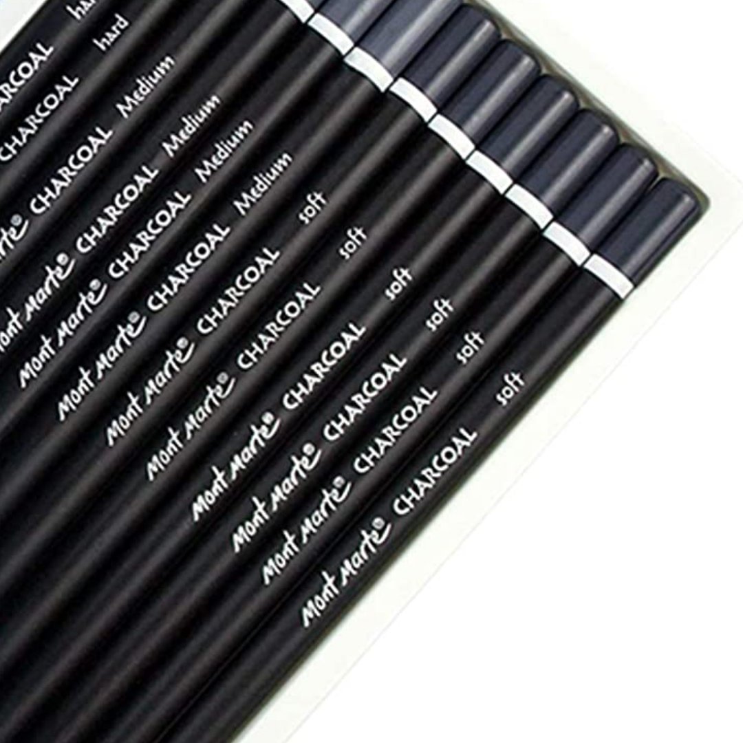 Mont Marte Charcoal Pencils set of 12pcs