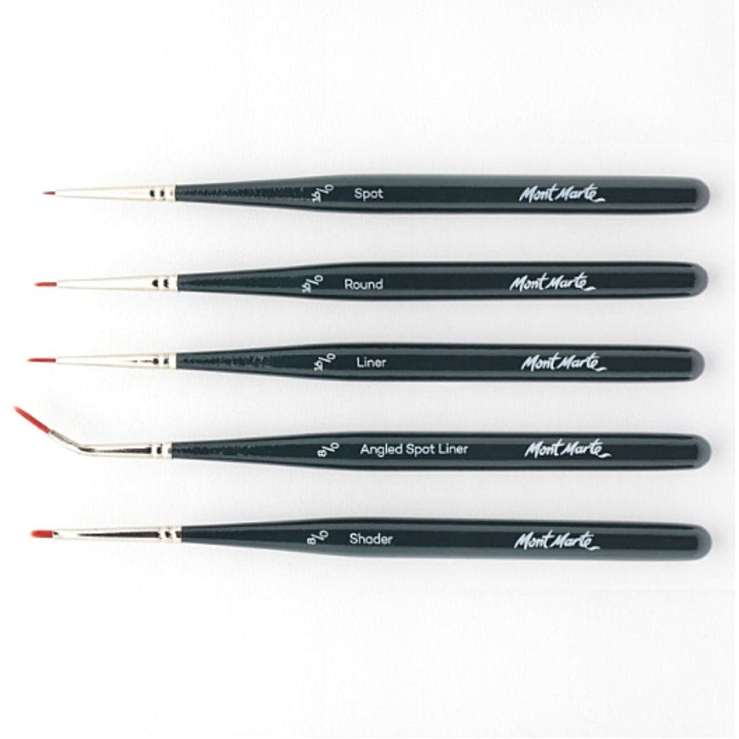 Mont Marte Detail Brush Set Pack Of 5