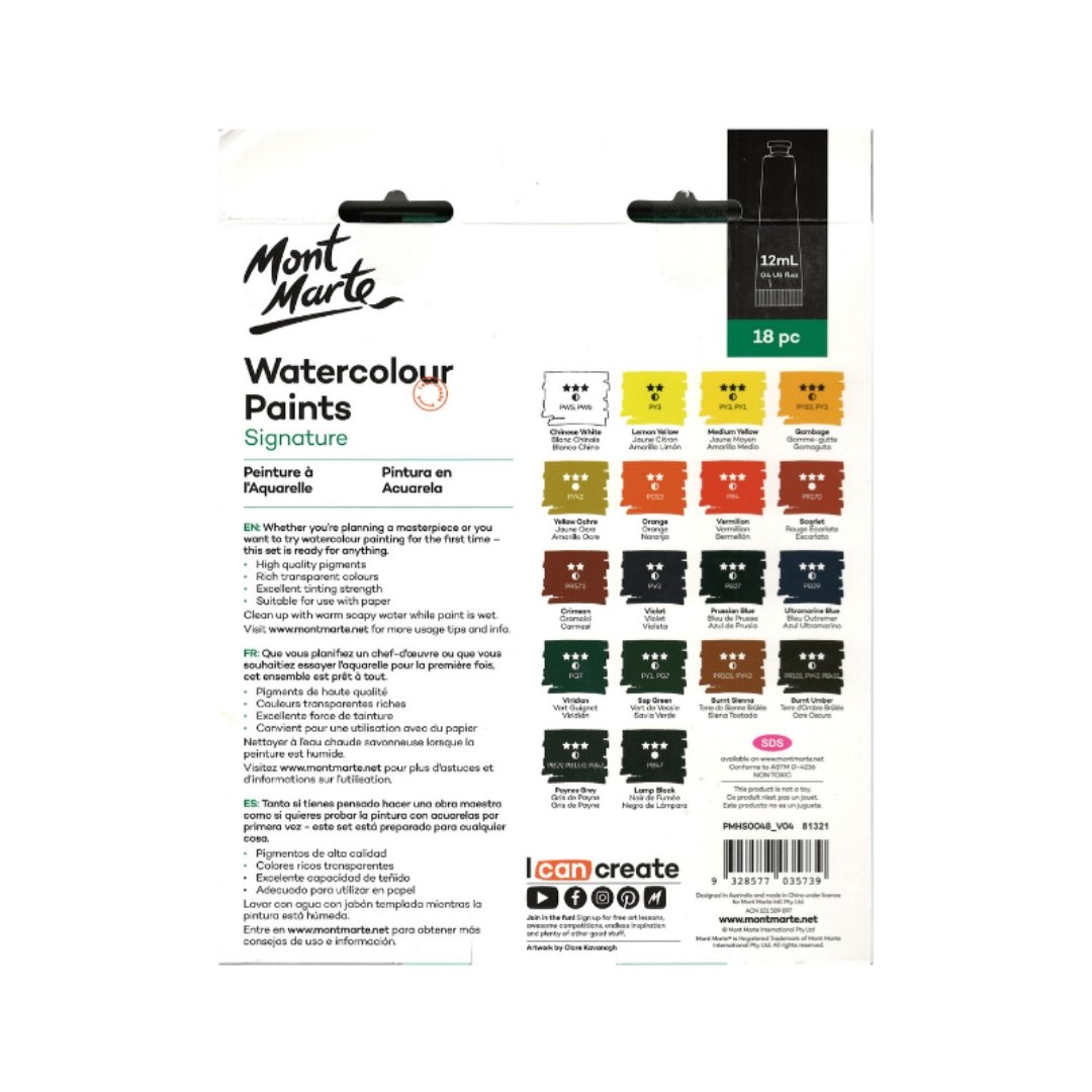 Mont Marte Watercolour Paints