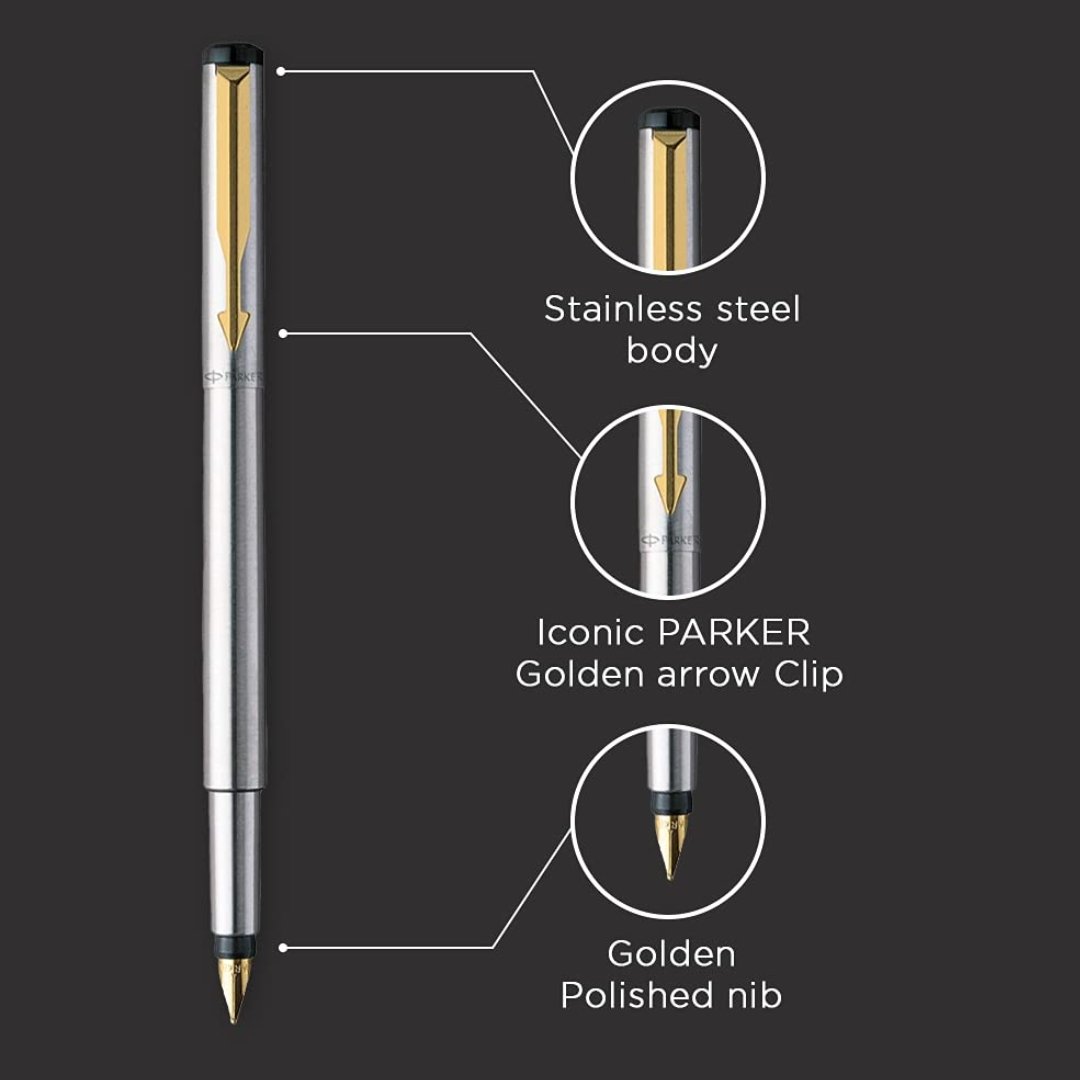 Parker Vector Stainless Steel Fountain Pen