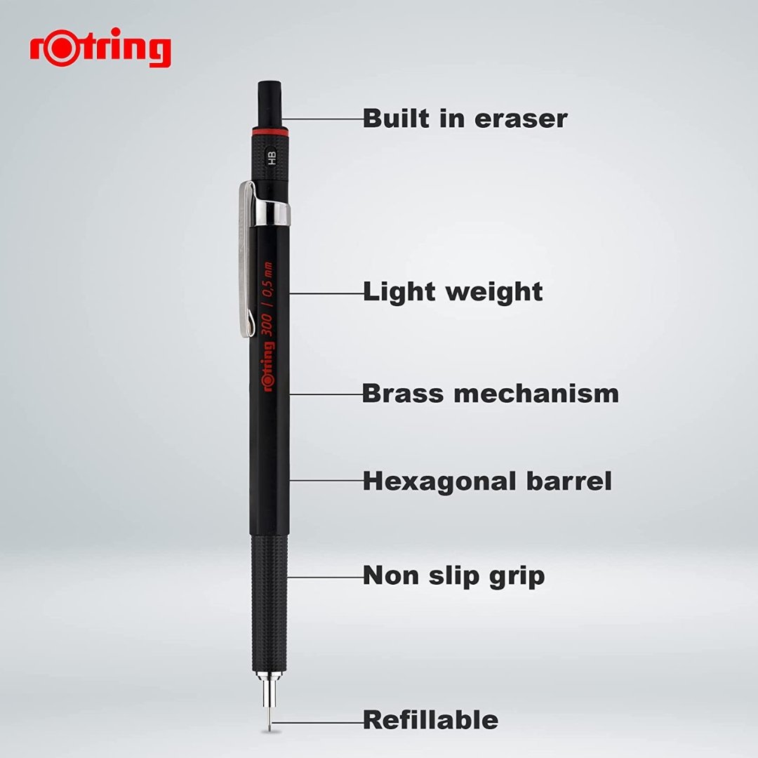 Rotring 300 Series Mechanical Pencil 0.5/0.7mm
