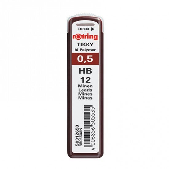 Rotring Tikky 0.5MM - HB Pencil Lead- Pack of 10