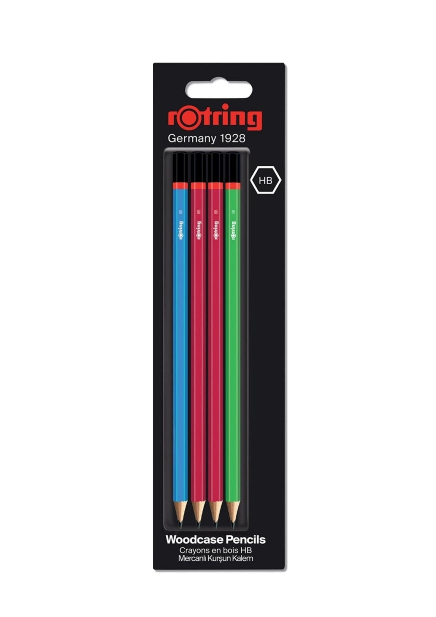 Rotring Woodcase HB Pencils - Assorted Colors
