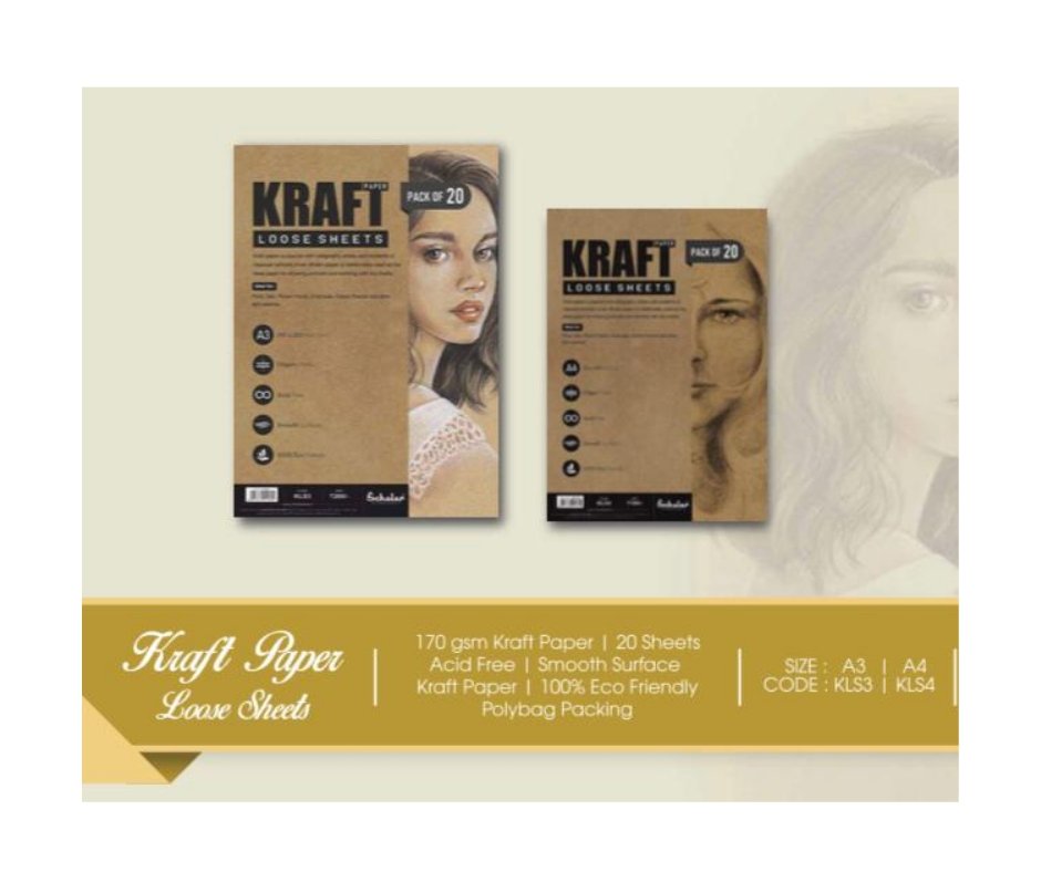 Scholar Kraft Paper Loose Sheets