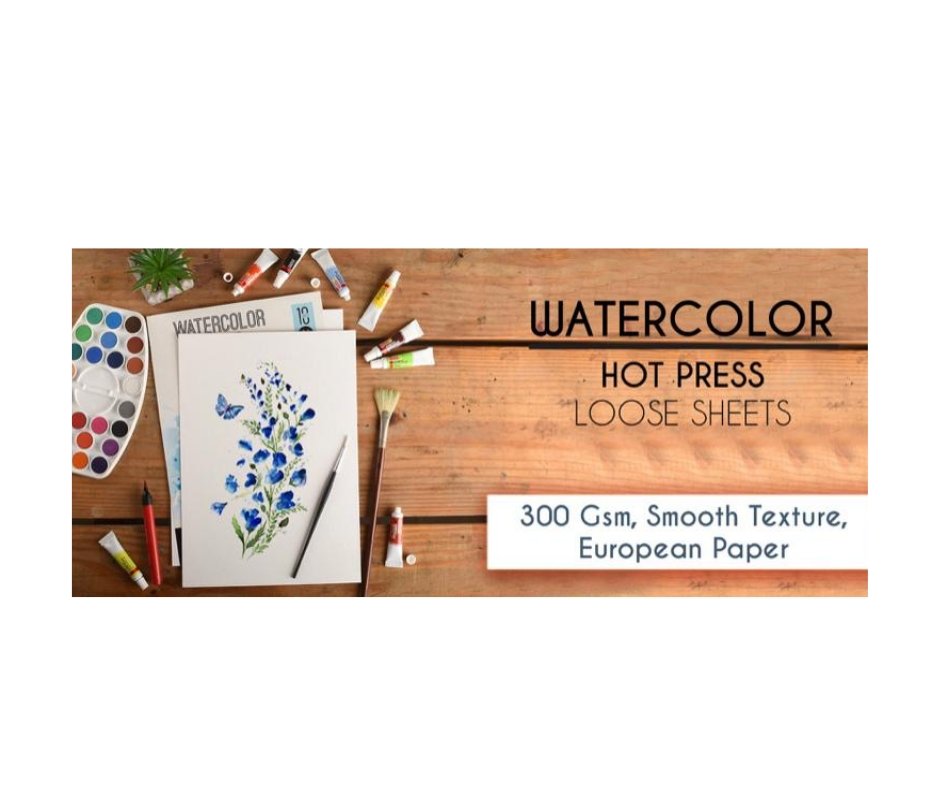 Scholar Watercolour Loose Sheets (Hot Pressed Paper)