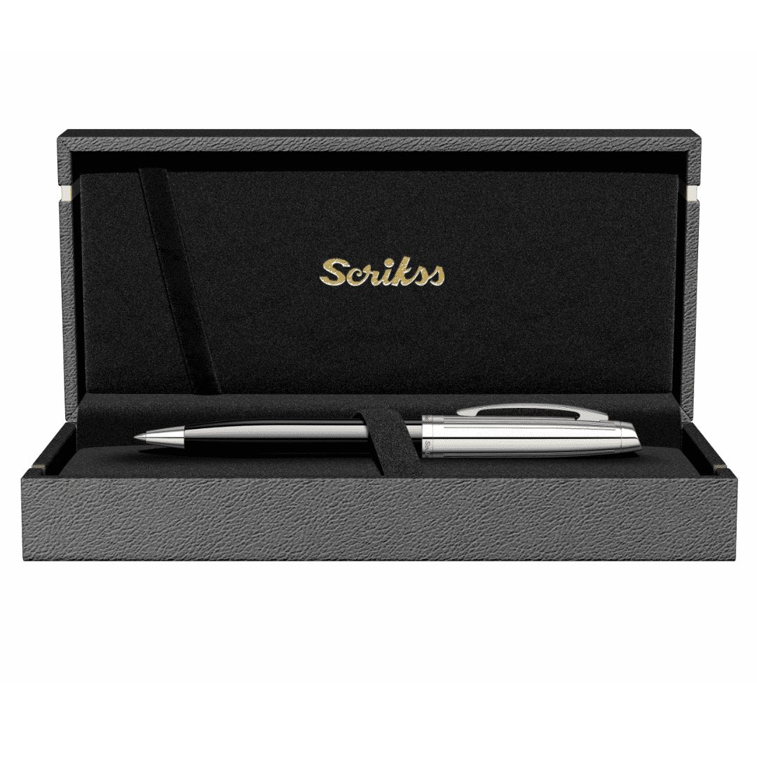 Scrikss Oscar Black Chrome Ball Pen