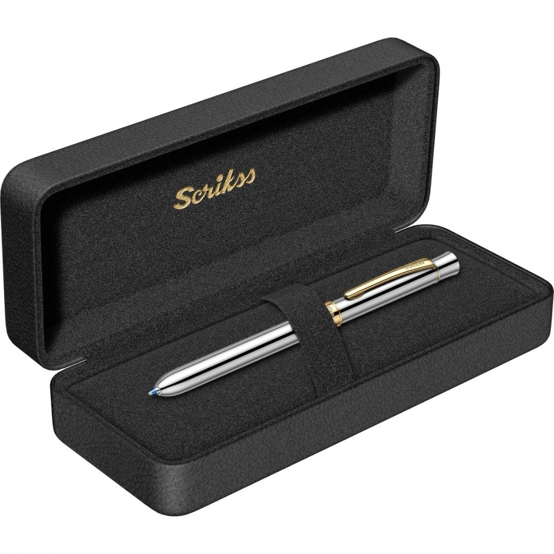 Scrikss Trio Gold Chrome Ball Pen