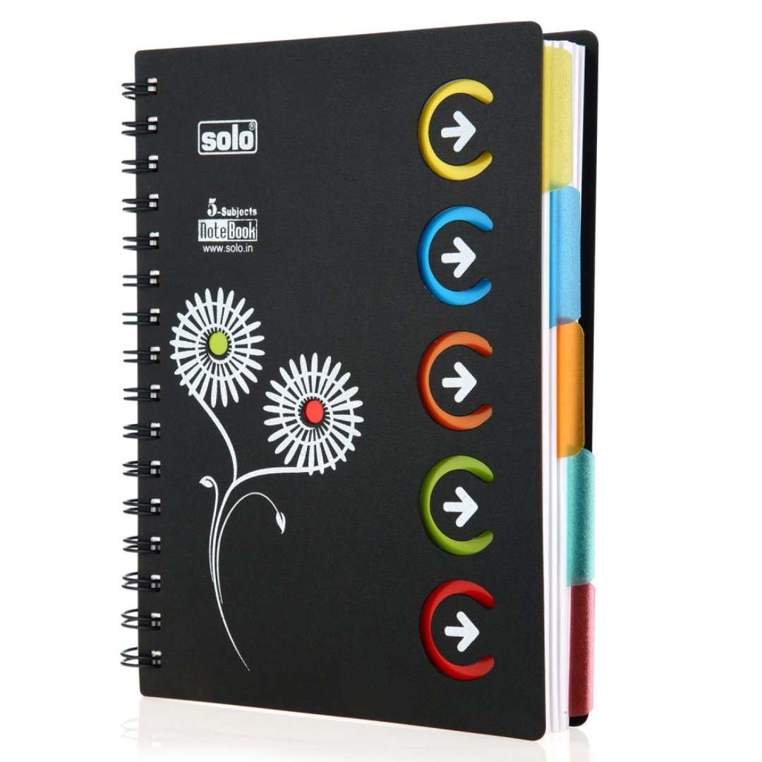 Solo 5 Subject Notebook A5