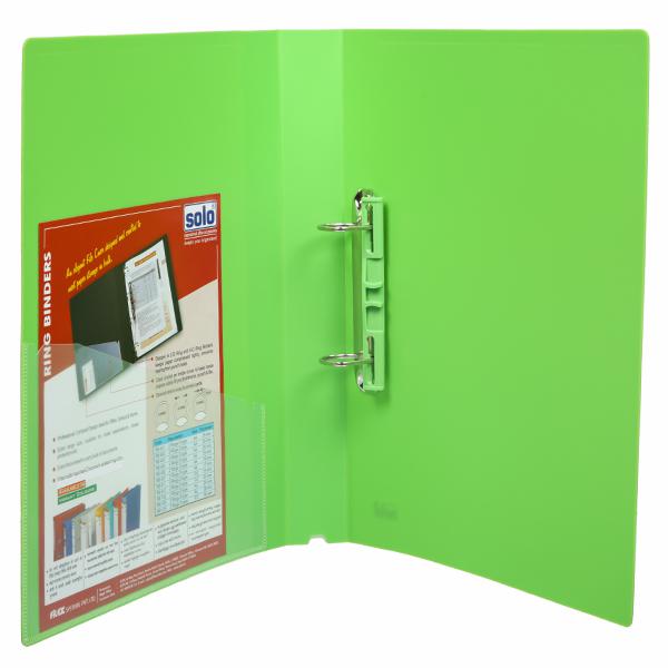 Solo A4 Ring Binder-Neon Green