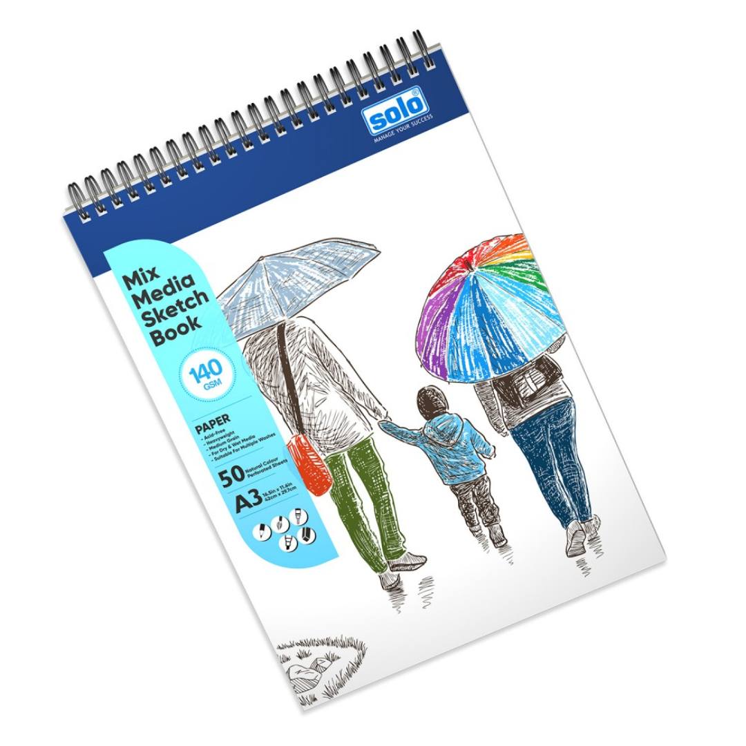 Solo Mixed Media Sketchbook (Portrait)