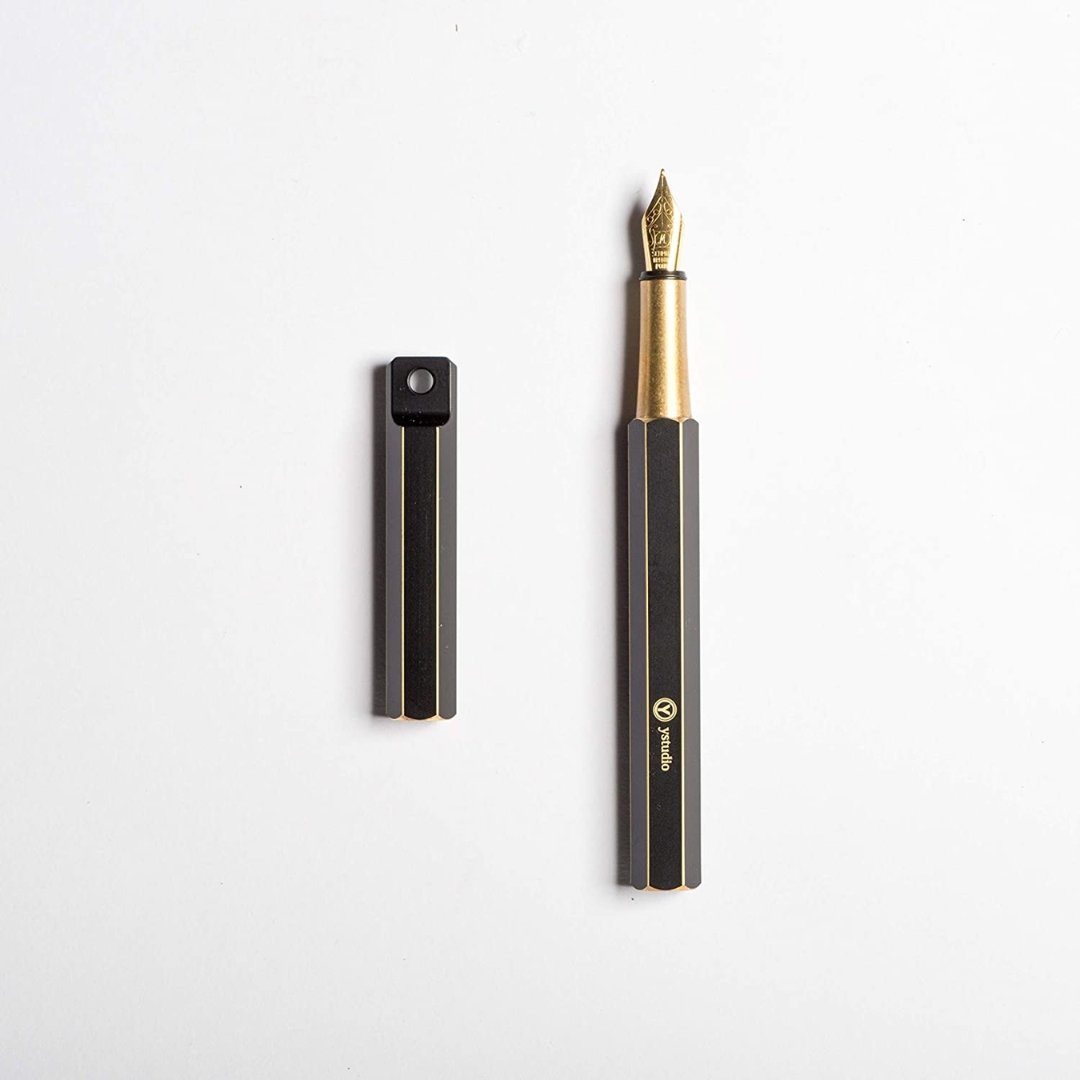 Ystudio Brassing Portable Fountain Pen