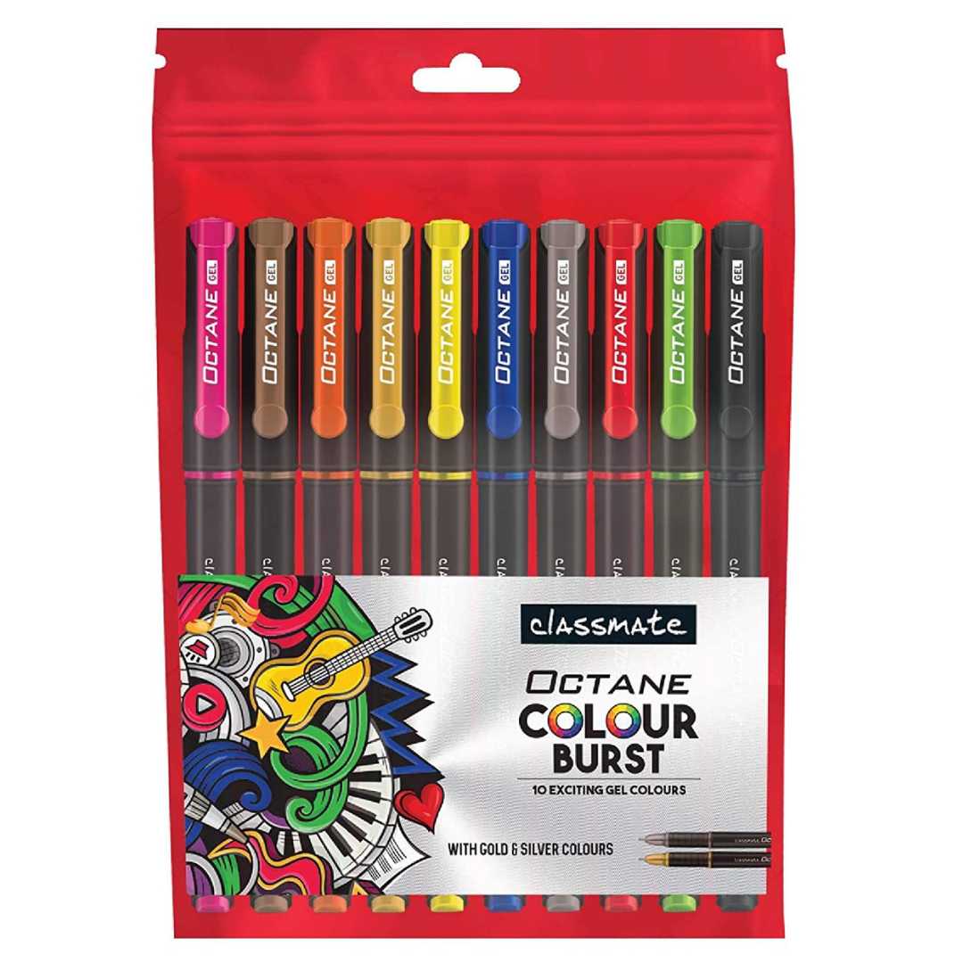 Classmate Octane Colour Burst 0.1mm (Pack Of 10)
