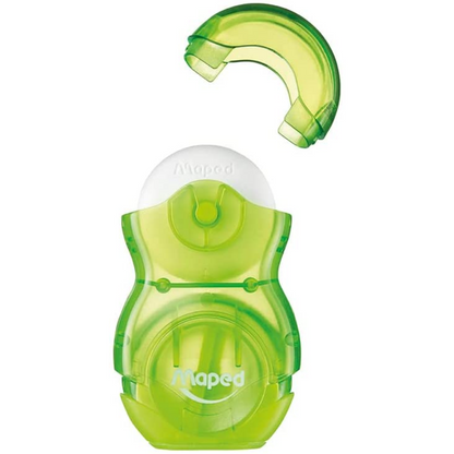 Maped Loopy Translucent Duo Eraser and Sharpener