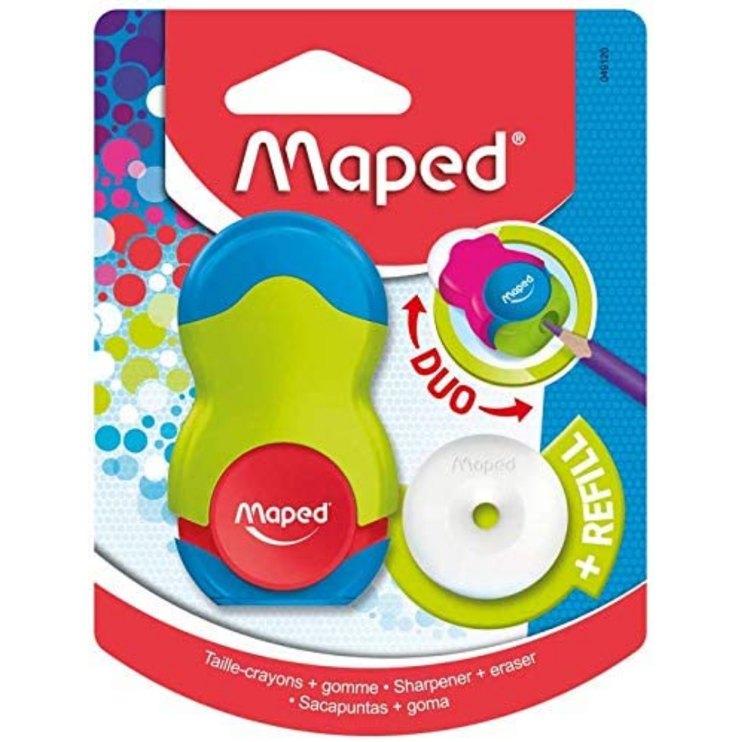 Maped Loopy Translucent Duo Eraser and Sharpener