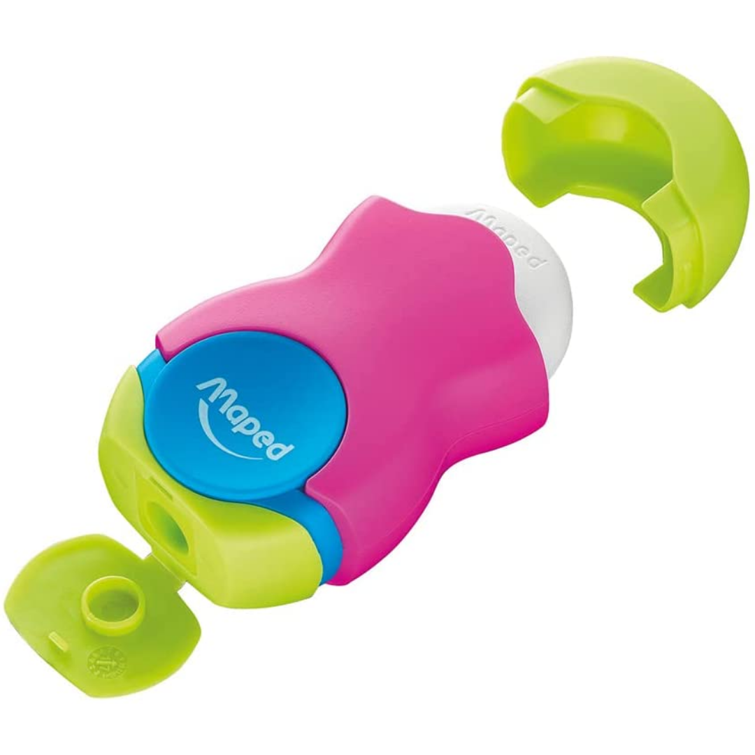 Maped Loopy Translucent Duo Eraser and Sharpener