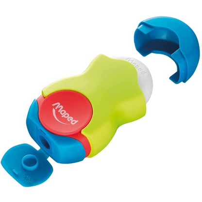 Maped Loopy Translucent Duo Eraser and Sharpener