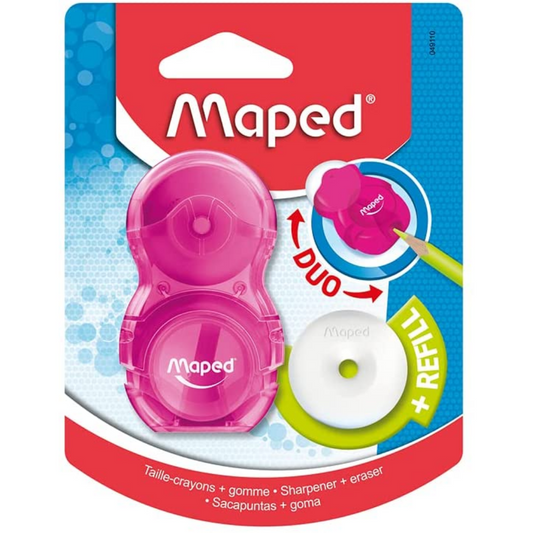 Maped Loopy Translucent Duo Eraser and Sharpener