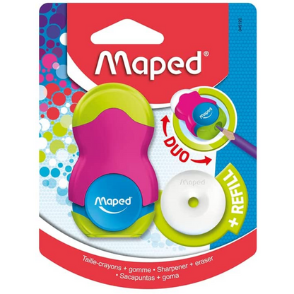 Maped Loopy Translucent Duo Eraser and Sharpener
