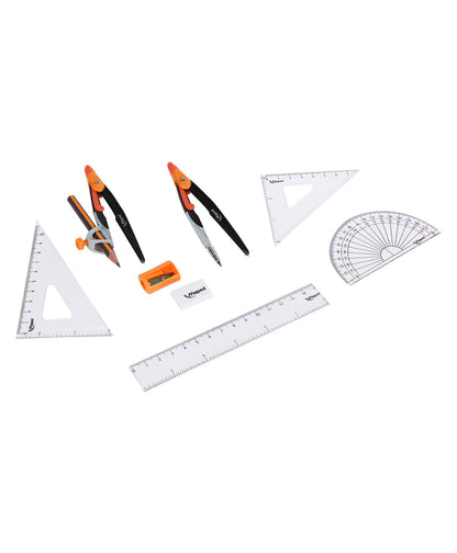 Maped Metal 9pcs Ruler Set