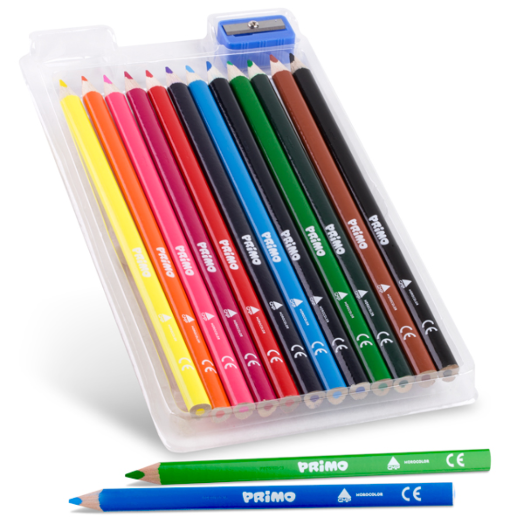 Primo Triangular Colour Pens - set of 12