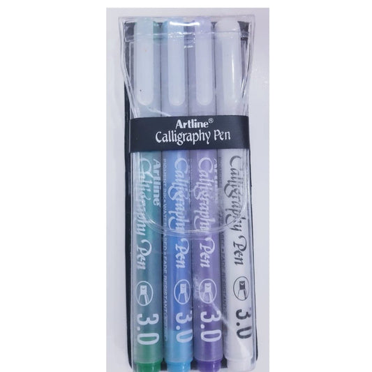 Artline Calligraphy Pastel Pen- Set of 4