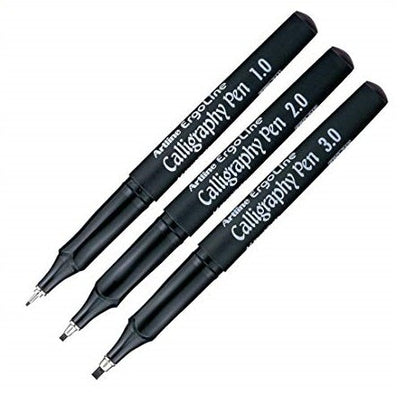 Artline Ergoline Calligraphy Pen Set with 3 Nib Sizes - Pack of 3