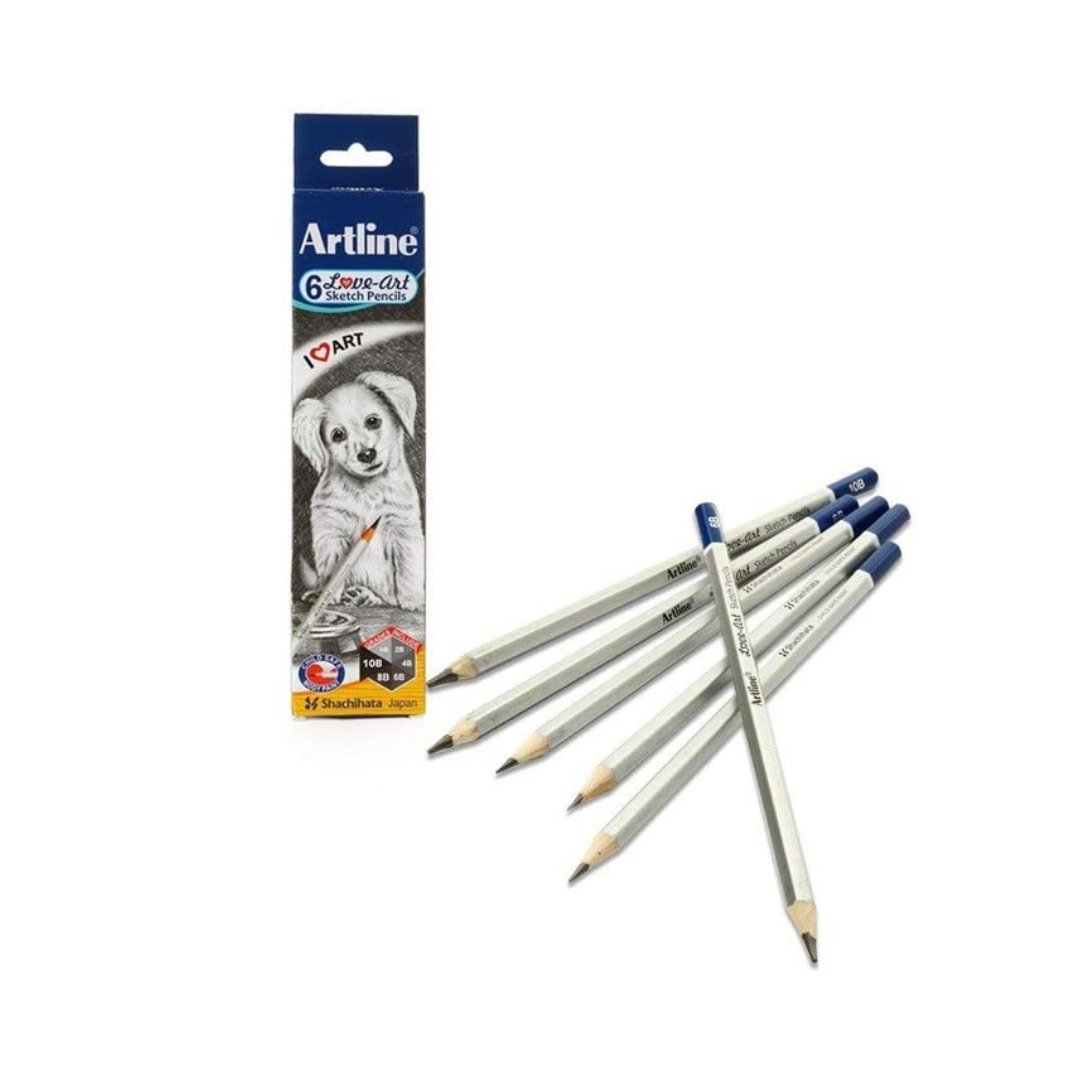 Artline Love Art Sketch Pencil-Set Of 6