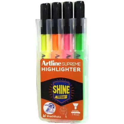 Artline Superme Highlighter-4 Pcs