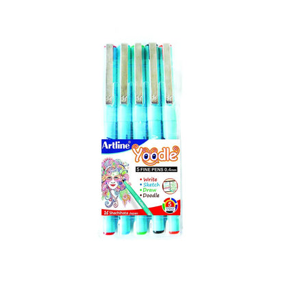 Artline Yoodle Fine Line Pen Set - Pack of 5