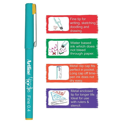 Artline Yoodle Fine Line Pen Set - Pack of 5