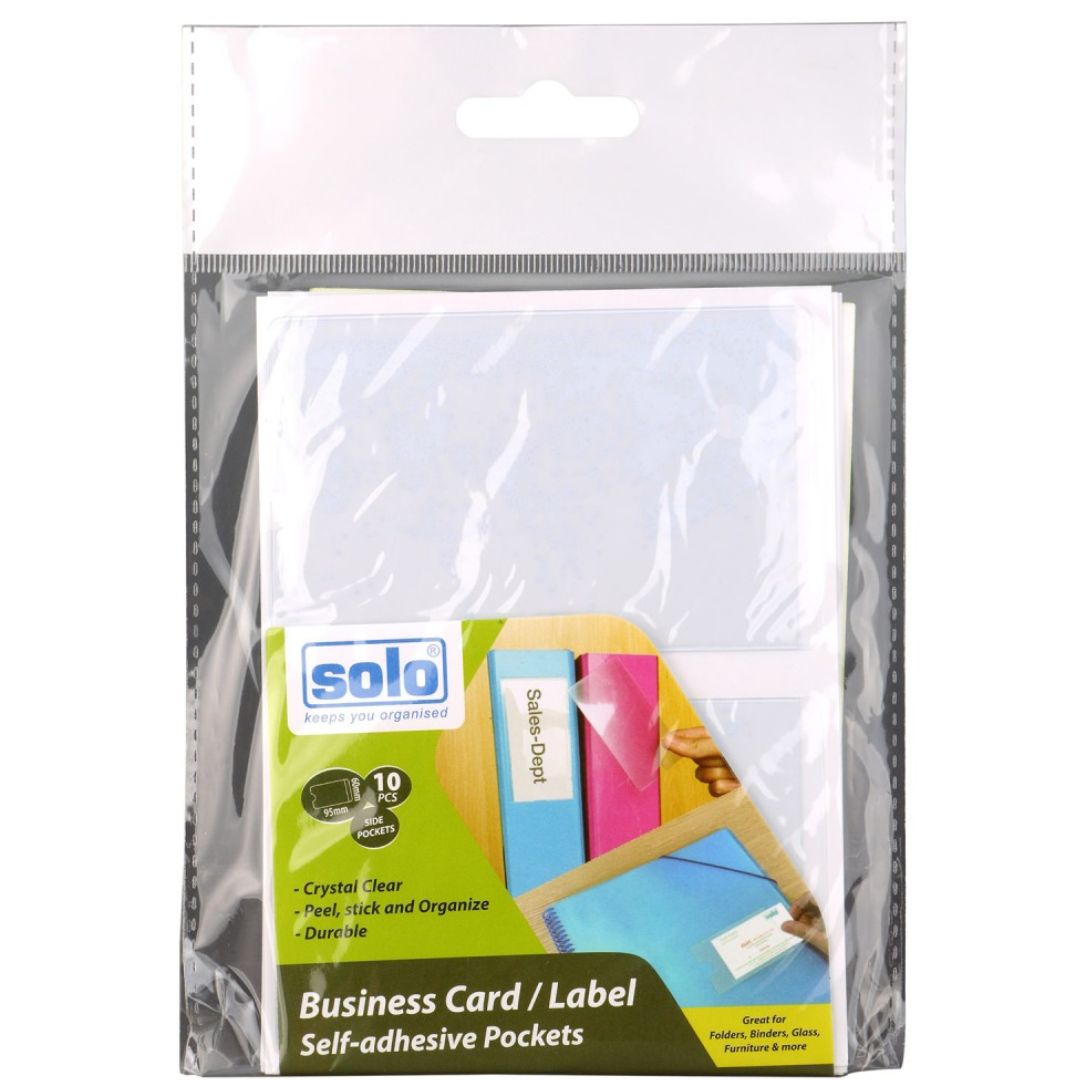 Solo Business Card/Label Self-Adhesive Pockets