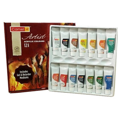 Camel Artist Acrylic Colours Set of 12