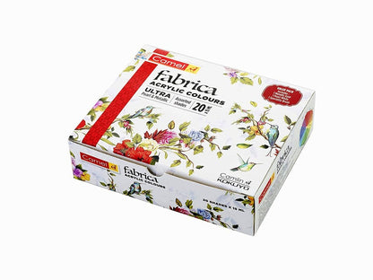 Camel Fabrica Acrylic Colours Ultra, Pearl & Metallic – 20 Shades, 15ml each