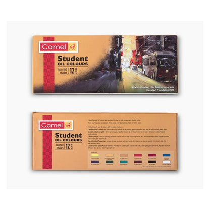 Camel Students Oil Colours-Assorted Shades 12