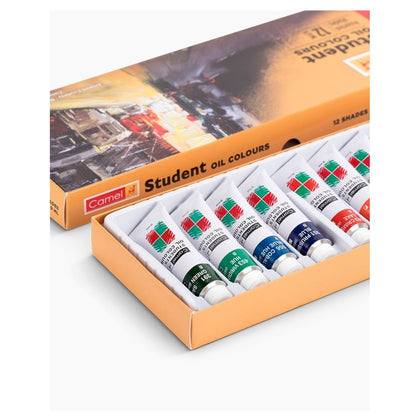Camel Students Oil Colours-Assorted Shades 12