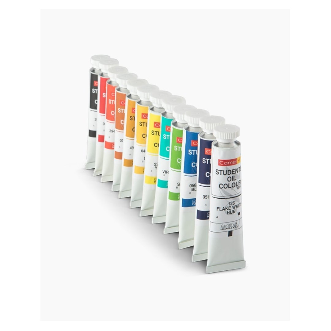 Camel Students Oil Colours-Assorted Shades 12