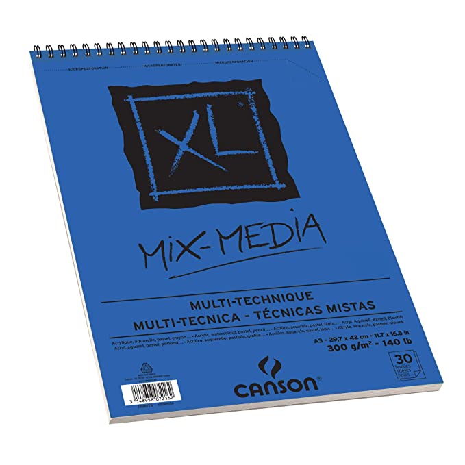 Canson XL Mix Media 300 GSM A3 Album of 30 Multi-Technique
